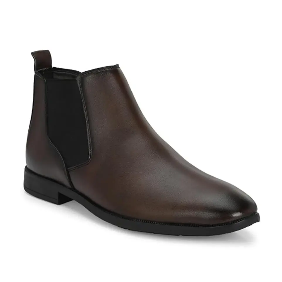 KRUEL Shadow-Brown Leather Chelsea Boots